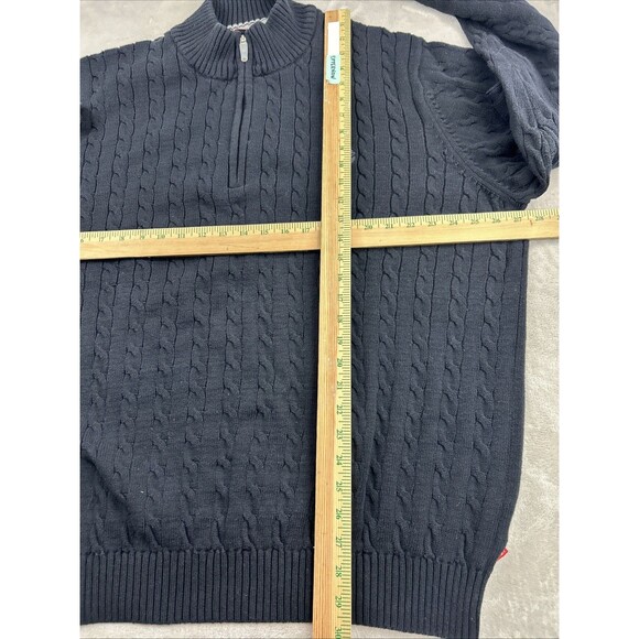 Izod Men’s Sweater Lot 3XLT Gray Black Pullover Knit Stretch 1/4 Zip Big & Tall - Picture 6 of 10